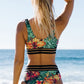 Tropical Print Bikini Set